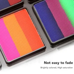 Kroppsfärgspalett Vattenbaserad 10 Galler Säker Professionell Ansiktsmålningspalett För Fest Opera Föreställning> Smink