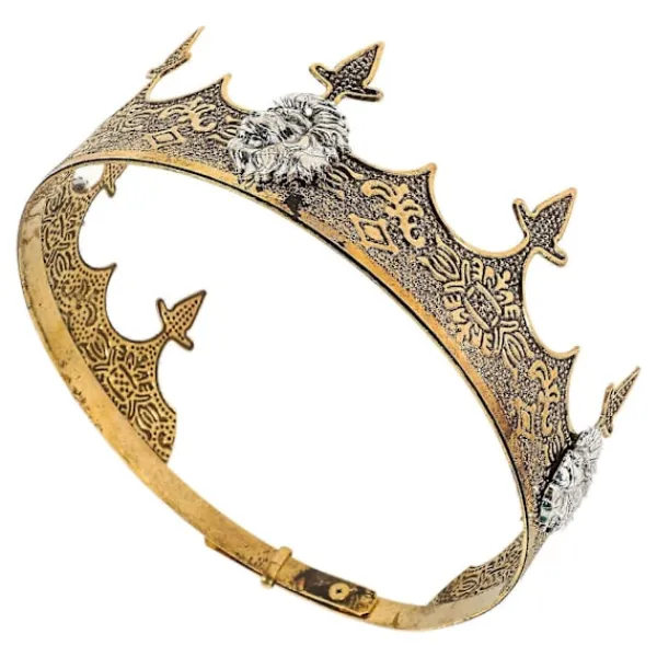 Kungakrona Vintage Design Legering Medeltida Kostymtillbehör För Scenföreställningar Och Temafester 1st> Huvudbonader