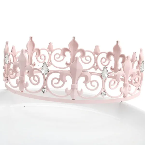 Kunglig krona i metall och tiaror för cosplay, bal och bal> Huvudbonader