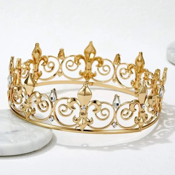 Kunglig kungakrona för män - Prinsens metallkronor och tiaror> Huvudbonader