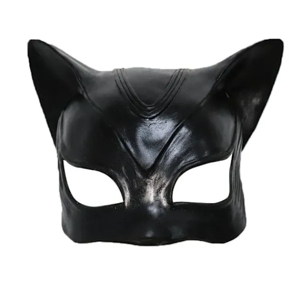 Kvinna Katt Selina Kyle Mask Bruce Wayne Kostym Latex Fancy Vuxen> Masker