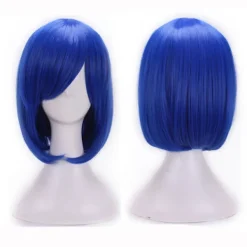 Kvinnlig flicka Cosplay peruk Hög temperatur fiber Rak kort Anime hår peruk> Peruker