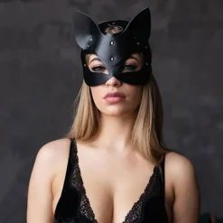 Kvinnor Half Face Fox Cosplay För Halloween Party Maskerad> Masker