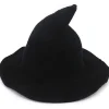 Kvinnors Halloween Häxhatt Ull Stickad Mössa För Fest Maskerad Cosplay Kostym Tillbehör> Huvudbonader
