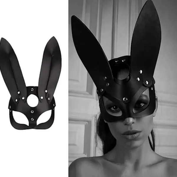 Kvinnors läder kattmask sexig halv ansiktsmask cosplay kostym rekvisita fest maskerad accessoarer> Masker