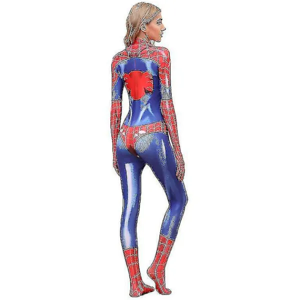 Kvinnors piderman Bodysuit Halloween Cosplay kostym S M> Dräkter