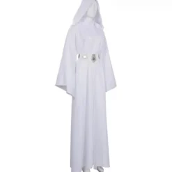 Holocky Kvinnors Princess Leia Cosplay Kostym Vit Klänning M><noscript><img width=