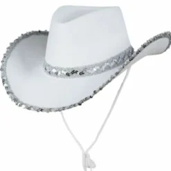Kvinnors Sequin Cowboyhatt Möhippa Cosplay Rekvisita> Huvudbonader