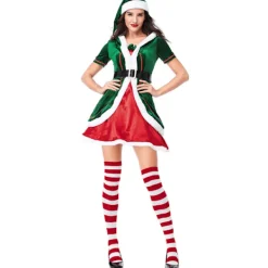 Holocky Kvinnors tomtekostym för julklänning M> Dräkter