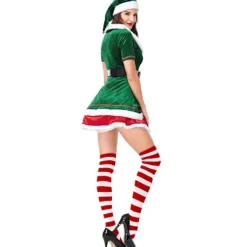 Holocky Kvinnors tomtekostym för julklänning M><noscript><img width=