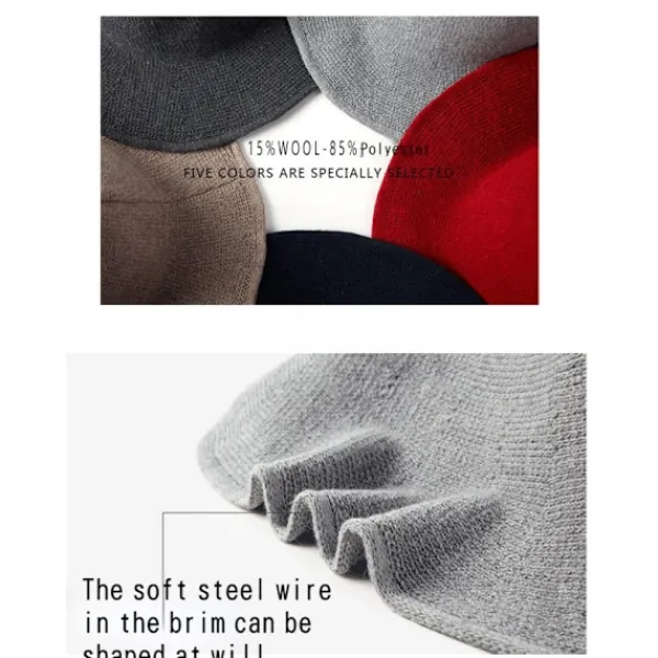 Kvinnors ullspetsig häxhatt för Halloween jul kostymfest> Huvudbonader