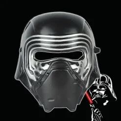 FMYSJ Kylo Ren Hjälm Imperial Troopers Mask Svart Serie Karneval Halloween Star Wars Fans, Alla Åldrar Helhuvud Huvudbonad Mask för Vuxna Barn (FMY)><noscript><img width=