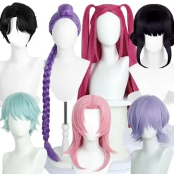 KZQ -Demon K-pop Hunter Kostym Rumi Peruk Mira Zoe Realistisk Anime Cosplay Peruk för Cosplay Konvent Lila Rumi vuxen【Peruk】 Baby (hair) | Fyndiq> Peruker
