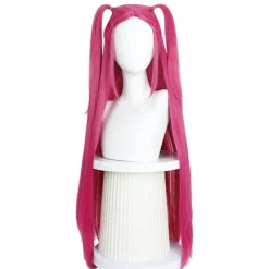 KZQ -Demon K-pop Hunter Kostym Rumi Peruk Mira Zoe Realistisk Anime Cosplay Peruk för Cosplay Konvent Lila Rumi Mira【Peruk】 child> Peruker