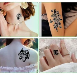 Lasting Fake Tatto Waterproof Body Stickers Temporary Tattoos Art Simulation> Smink
