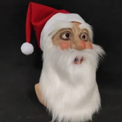 #Latex Jultomtemask (Blå Ögon)#><noscript><img width=