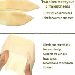 Latex Skalliga Huvor Perukmössa Tjock Skallig Cosplay Hatt Maskerad Smink Kostym för Barn Vuxna Halloweenfest><noscript><img width=