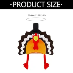 LED Kalkonhatt för Vuxna Barn Tecknad Plyschhatt Party Huvudbonad Thanksgiving Fotorekvisita Hatt Roliga Kostymtillbehör Open screen turkey h><noscript><img width=