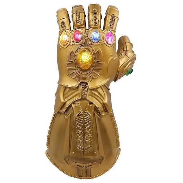 LED Ljus Thanos Infinity Gauntlet för Elektronisk Nypa PVC Handskar med Batterier> Tillbehör