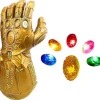 EURL LED Ljus Upp Infinity Gauntlet Thanos Handskar med Avtagbara Magnetiska Infinity-stenar> Tillbehör