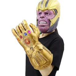 EURL LED Ljus Upp Infinity Gauntlet Thanos Handskar med Avtagbara Magnetiska Infinity-stenar><noscript><img width=