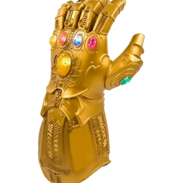 LED Ljus Upp Infinity Gauntlet Thanos Handskar med Avtagbara Magnetiska Infinity Stenar-WELLNGS adults> Tillbehör