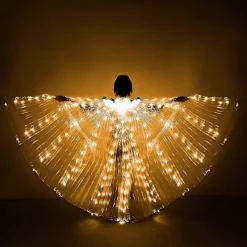 Led Luminous Big Wings Vuxen Varm Ljus Golden Wing Butterfly Cloak Bar Performance Fluorescerande Rekvisita, Halloween Dekoration Kläder> Tillbehör