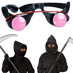 LED Lysande Glasögon Roliga Röda Ögon Halloween Cosplay Tillbehör Party> Tillbehör