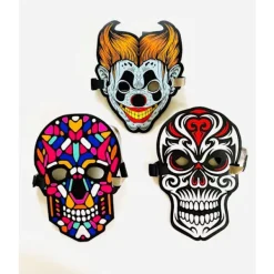 TheTrade Led mask med musik kontrol - clown Halloween clown><noscript><img width=