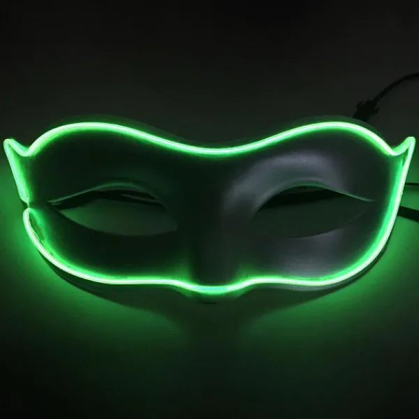 LED Neon Venetian Mask för vuxna> Masker