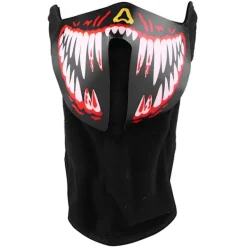 LED Stor Terror Mask Röstaktiverad Musikmask för Festival Party Dans Röd> Masker