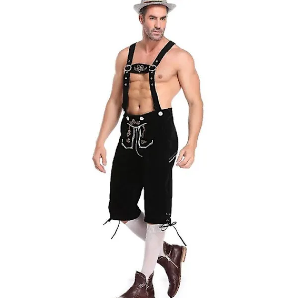 Lederhosen Herr - Äkta Tyska Lederhosen För Herrar, Oktoberfest Klädsel - XL> Dräkter