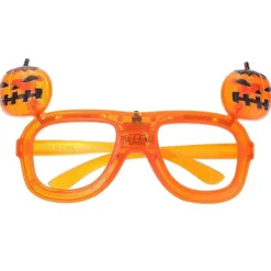 FMYSJ LED-glasögon med pumpa, Halloween-fest, presenter, plast, blinkande 3 lägen, 1 set (FMY)> Tillbehör