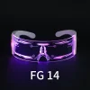 Led-glasögon Rave-glasögon för Cosplay-festivaler Halloween> Tillbehör
