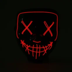 LED-glödmask EL-tråd lyser upp The Purge-filmdräkten><noscript><img width=