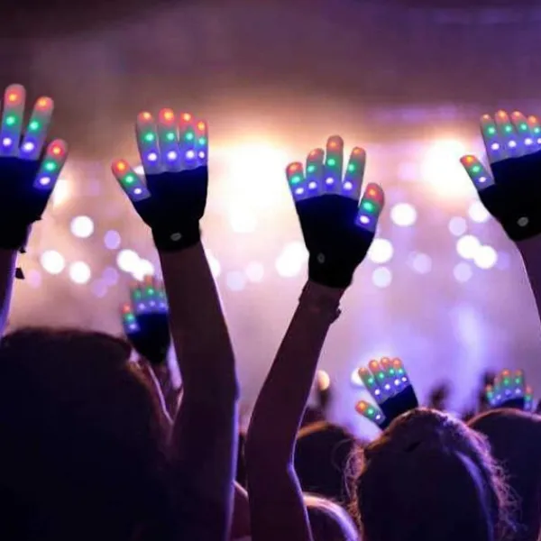 LED-handskar för barn med 7 ljuslägen, lysande handskar, LED-handskar för barn> Tillbehör
