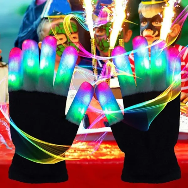 LED-handskar för barn med 7 ljuslägen, lysande handskar, LED-handskar för barn> Tillbehör