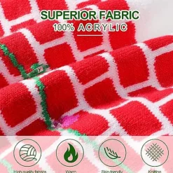 LED-upplyst mössa i stickad beanie, färgglad LED-julmössa><noscript><img width=