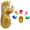 CX LED-upplyst Thanos Infinity Gauntlet för den elektroniska näven PVC-handskar med batterier (hs)> Tillbehör