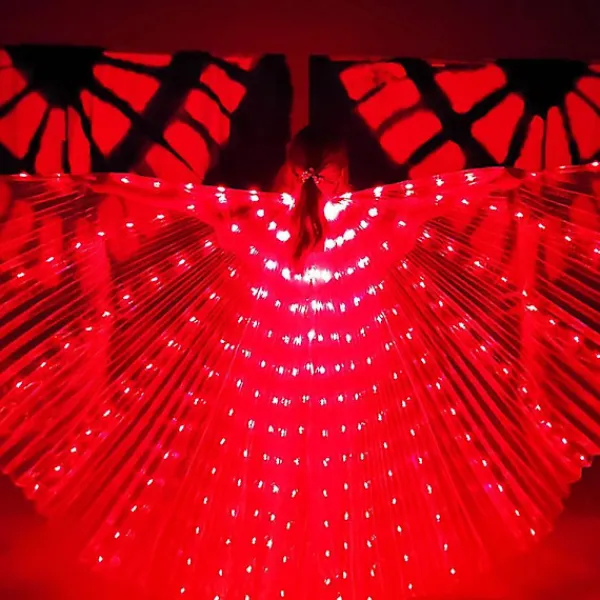 LED-vingar för kostym, lysande, för magedansuppträdanden> Tillbehör