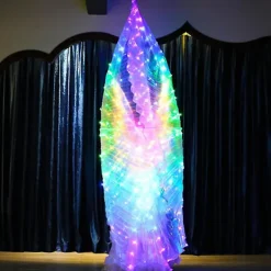 LED-vingar för kostym, lysande, för magedansuppträdanden> Tillbehör