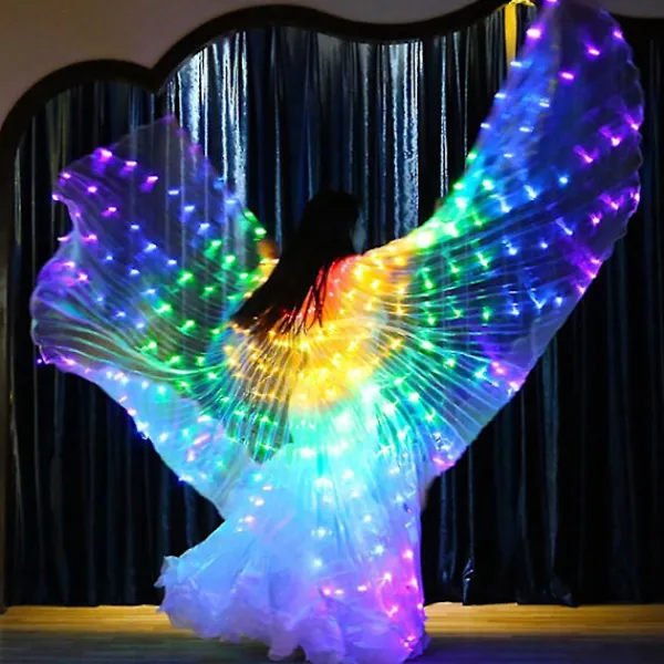 LED-vingar för kostym, lysande, för magedansuppträdanden> Tillbehör