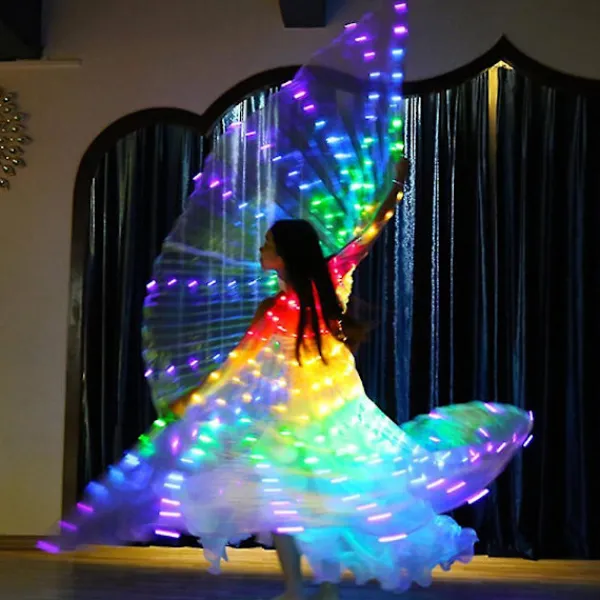 LED-vingar för kostym, lysande, för magedansuppträdanden> Tillbehör