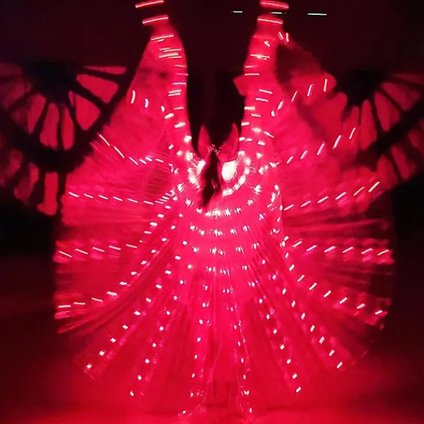 LED-vingar för kostym, lysande, för magedansuppträdanden> Tillbehör
