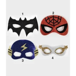 Robetoy Leksaker Utklädning Mask Glitter Superhero Batman spiderman mm V> Masker