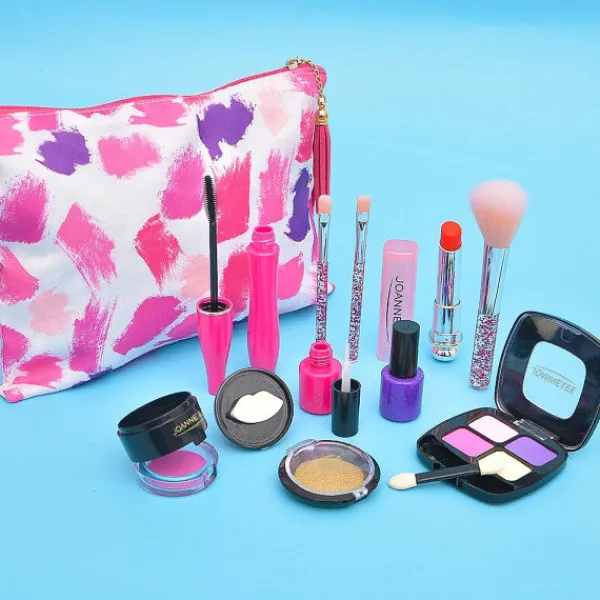 Lek-smink för barn 12st/set Flickleksaker Söt Mode Kosmetisk Leksak Gåva Söt> Smink