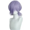 INF Lila Cosplay Peruk - Högtemperaturfiber, Justerbar Passform för Anime Rollspel & Fester> Peruker