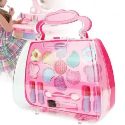 Lilla flickors riktiga sminkset Tvätbart & giftfritt Riktigt smink Flickleksaker för små flickor Födelsedagspresent> Smink