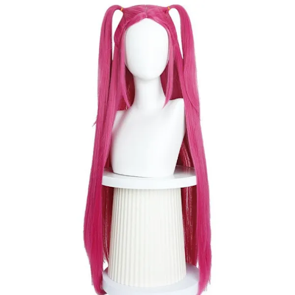 Lingqi Demon Hunter Group Mira Peruk Zoe Simulerad Hårbotten Anime Peruk-FD-> Peruker