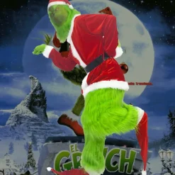 Liten/Medium Grön Monsterdräkt för Män Jul Tomte S,ZQKLA><noscript><img width=